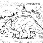 Centrosaurus dinosaur coloring pages for kids, printable free - TSgos.com