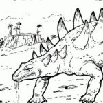 Polacanthus dinosaur coloring pages for kids, printable free - TSgos.com