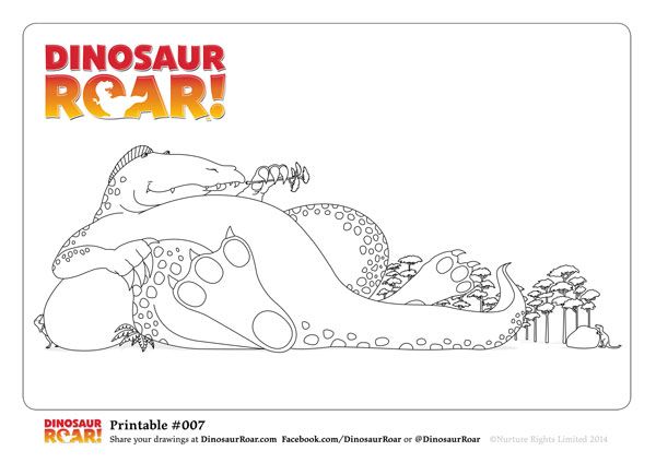 dinosaur roar coloring pages - dinosaur fat, dinosaur tiny - TSgos.com