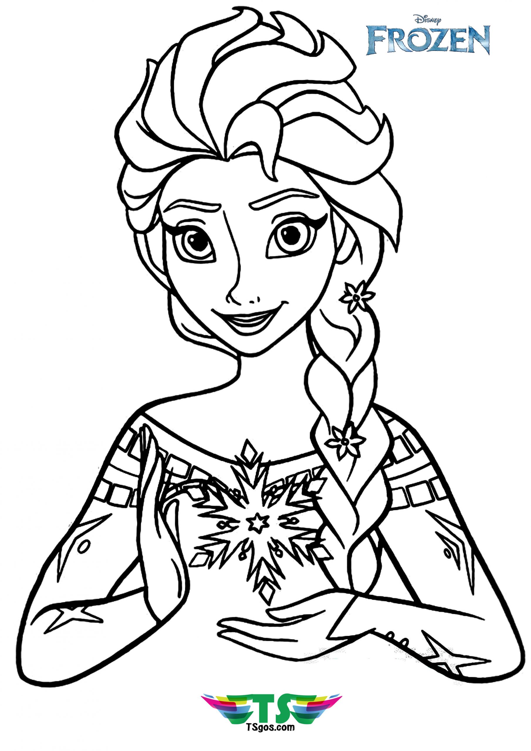 Elsa Coloring Page Printable Martin Printable Calendars