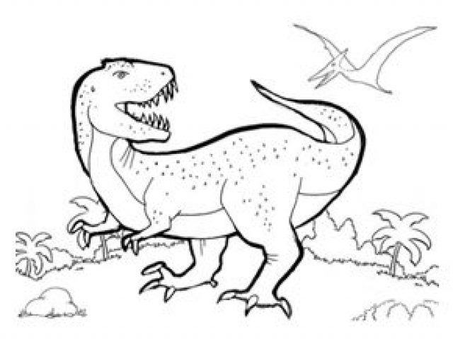 Allosaurus Colouring Page - TSgos.com