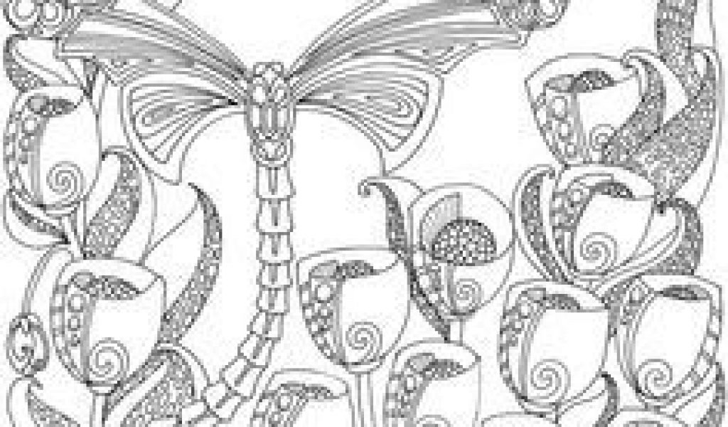 Creative Haven Entangled Dragonflies Coloring Book