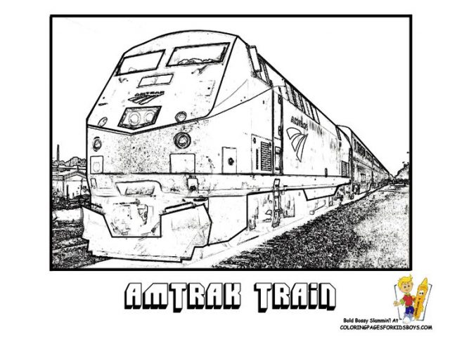 Steel Wheels Amtrak Train Coloring! Tell Other Kids You Found