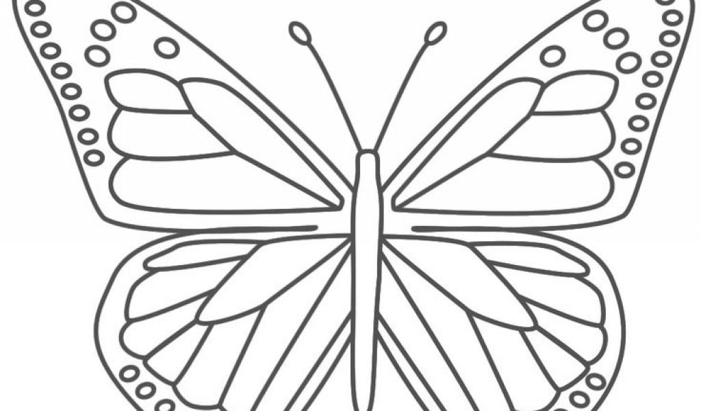 a colerting picer of a buterfly | butterfly coloring pages for kids to