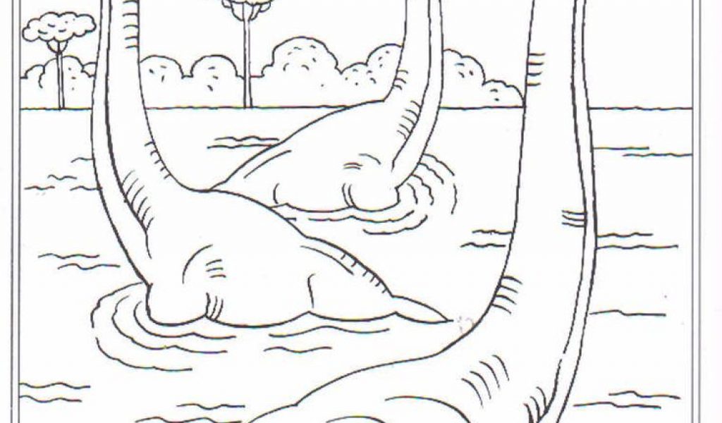 coloring page Dinosaurs 2 - Brachiosaurus - TSgos.com