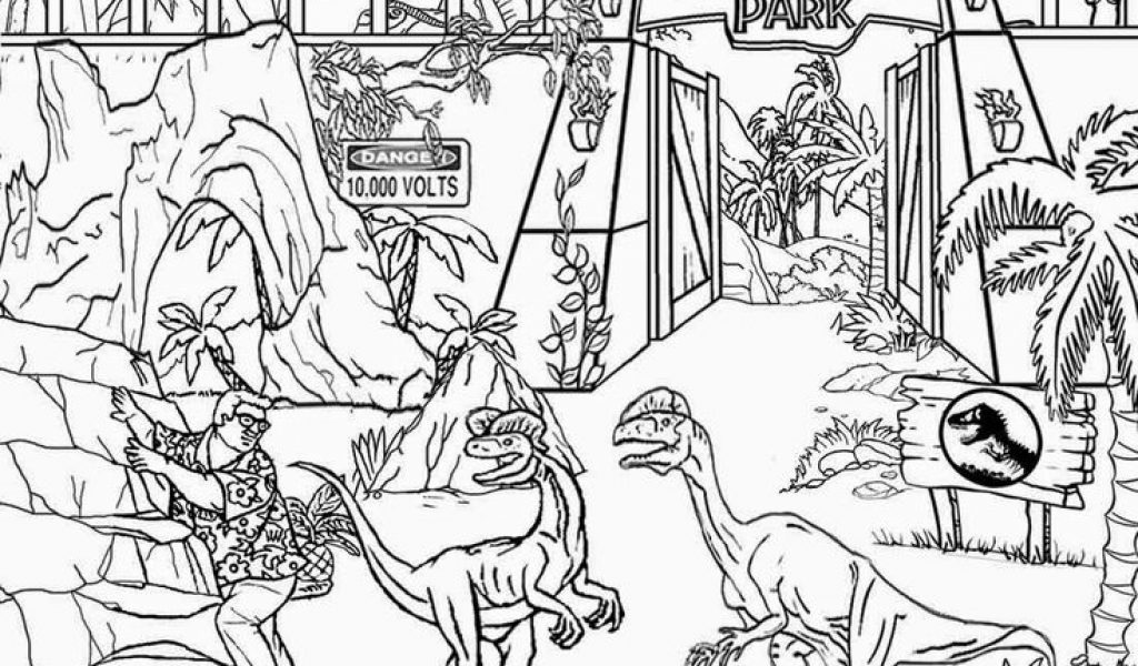 jurassic world coloring pages free printing | 27. Free printable