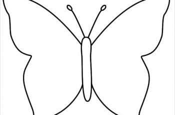 30+ Butterfly Templates – Printable Crafts & Colouring Pages ...