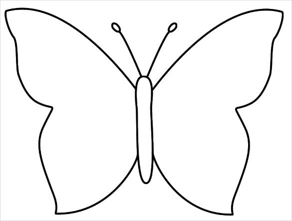 30+ Butterfly Templates – Printable Crafts & Colouring Pages …