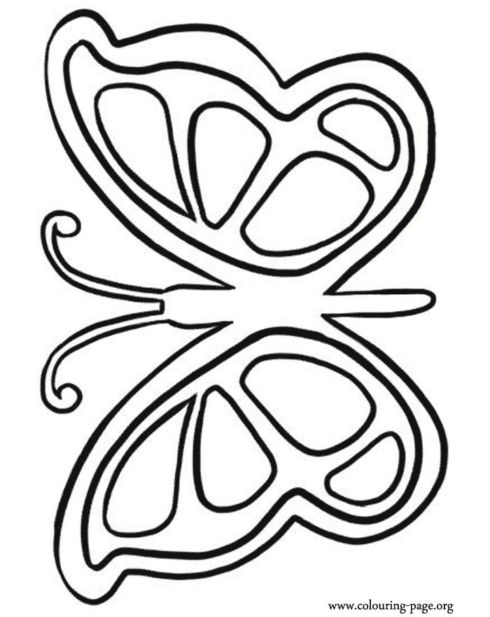 A-charming-butterfly-coloring-page A charming butterfly coloring page