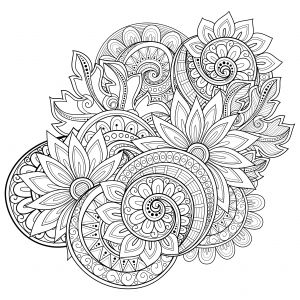 Advanced-Flower-Coloring-Pages-11 Advanced Flower Coloring Pages 11