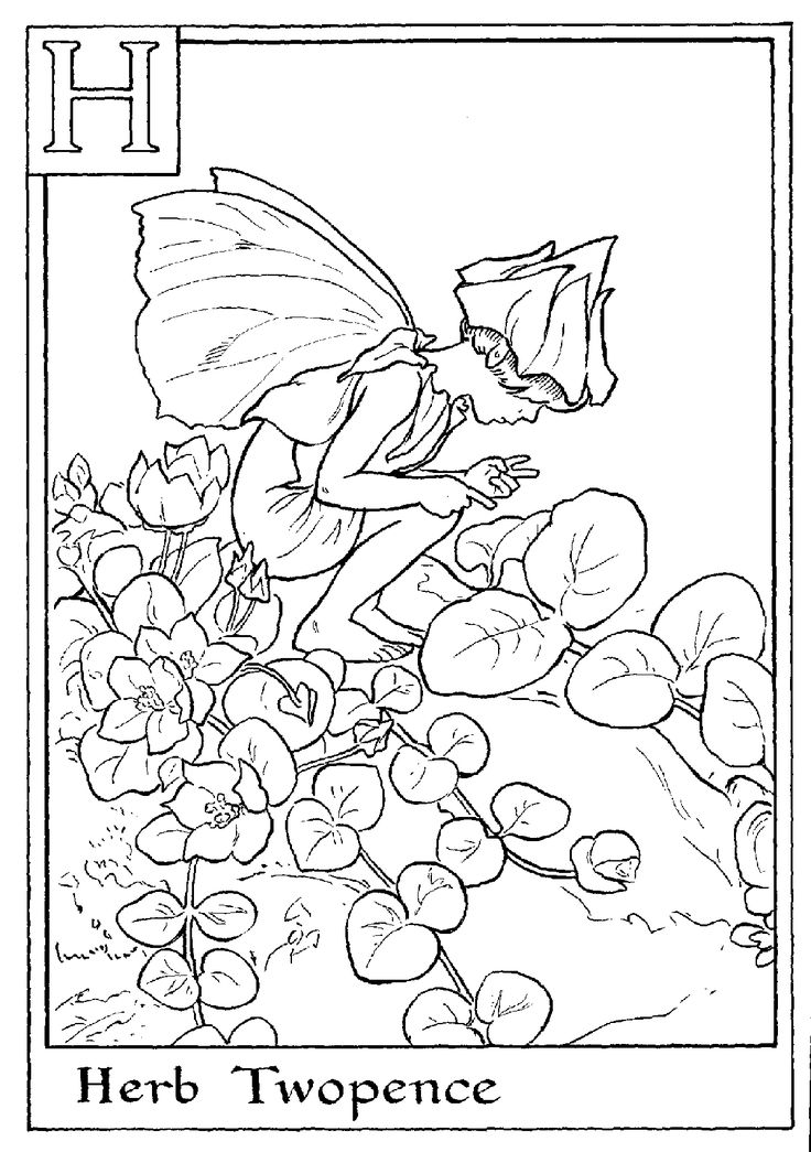 Alphabet-Fairy-Coloring-Pages Alphabet Fairy Coloring Pages