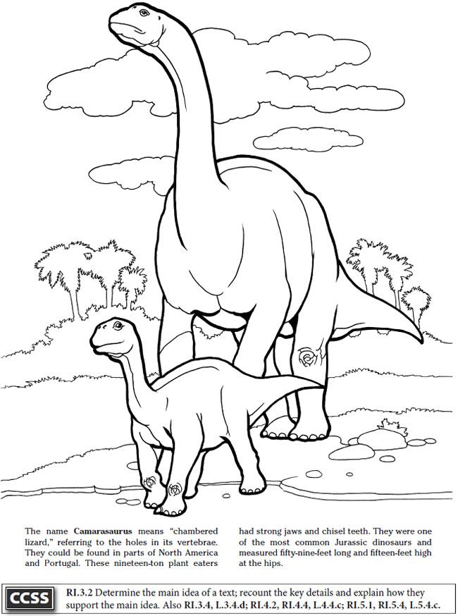 BOOST Dinosaurs of the Jurassic Era Coloring Book Dover Publications