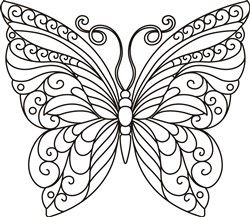BUTTERFLY OUTLINE – Print Art