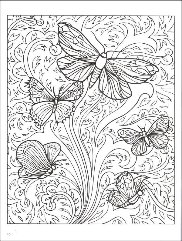 Beautiful Butterfly Desns Clrng Bk(Crtv Hvn) Wallpaper