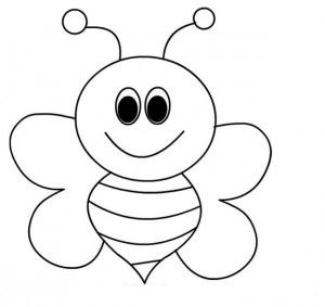 Bee-Coloring-Pages-For-Kids-Preschool-and-Kindergarten Bee Coloring Pages For Kids - Preschool and Kindergarten