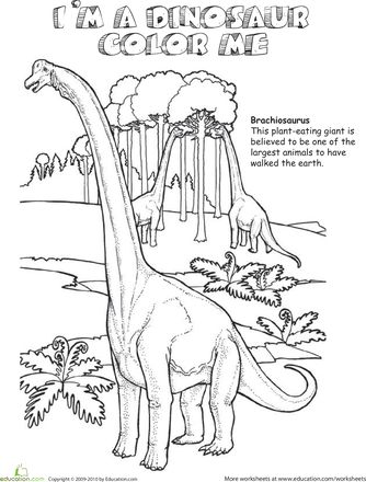 Brachiosaurus-Coloring-Page Brachiosaurus Coloring Page
