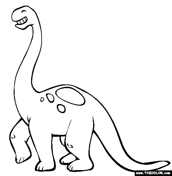 Brontosaurus Coloring Page | Free Brontosaurus Online Coloring