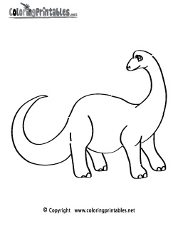 Brontosaurus-Dinosaur-Coloring-Page Brontosaurus Dinosaur Coloring Page