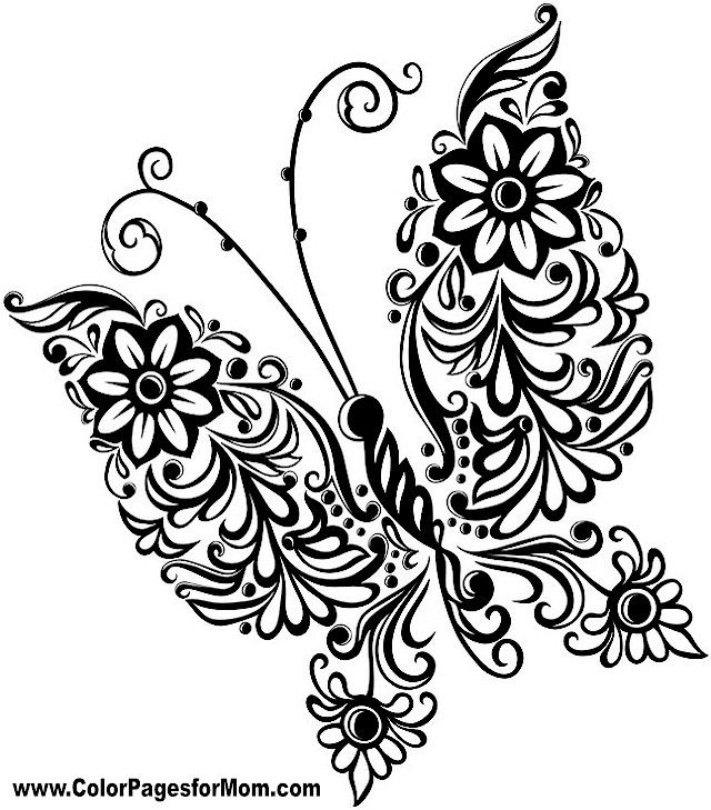 Butterfly-Coloring-Page-37 Butterfly Coloring Page 37
