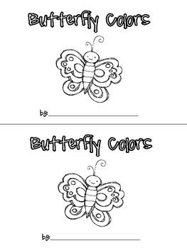 Butterfly Colors Emergent Reader-FREEBIE