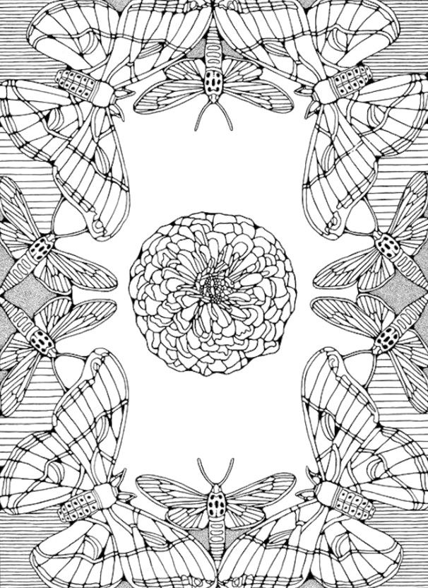 Butterfly-Mandala-Coloring-Pages Butterfly Mandala Coloring Pages
