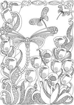 Creative-Haven-Entangled-Dragonflies-Coloring-Book Creative Haven Entangled Dragonflies Coloring Book