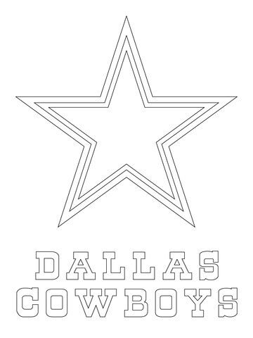 Dallas Cowboys Logo Coloring page