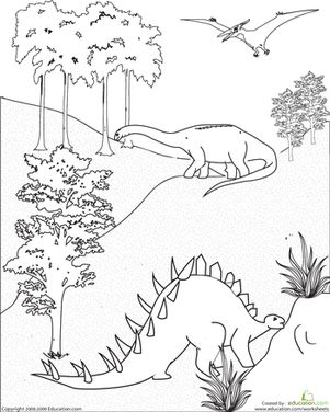 Dinosaur-Coloring-Page Dinosaur Coloring Page