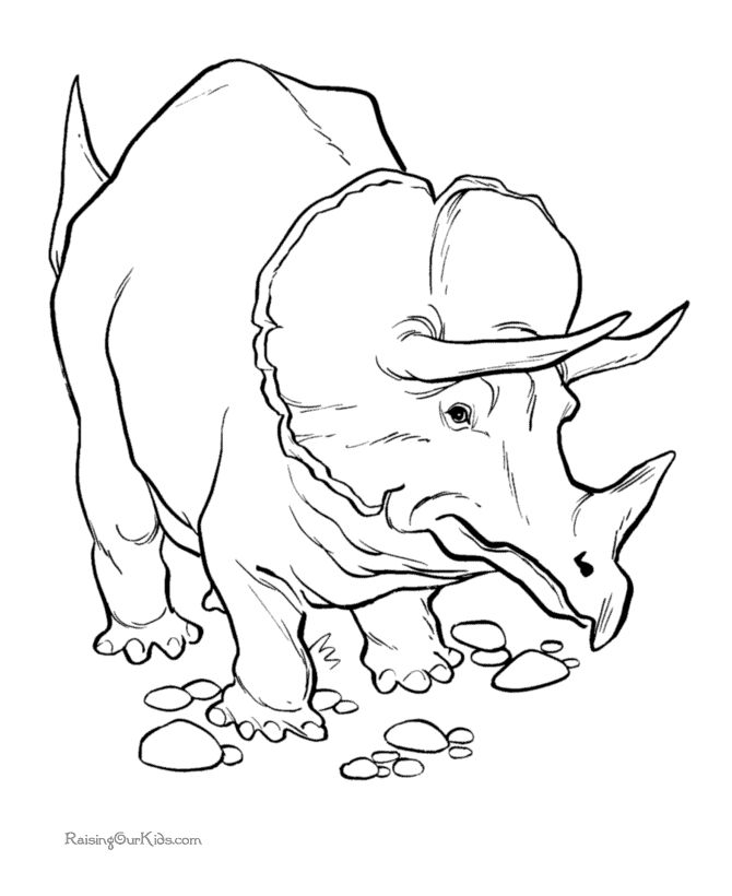 Dinosaur Coloring Pages 001