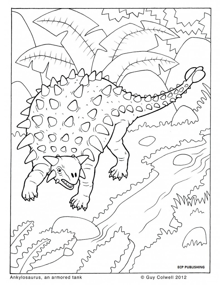 Dinosaur Colouring page