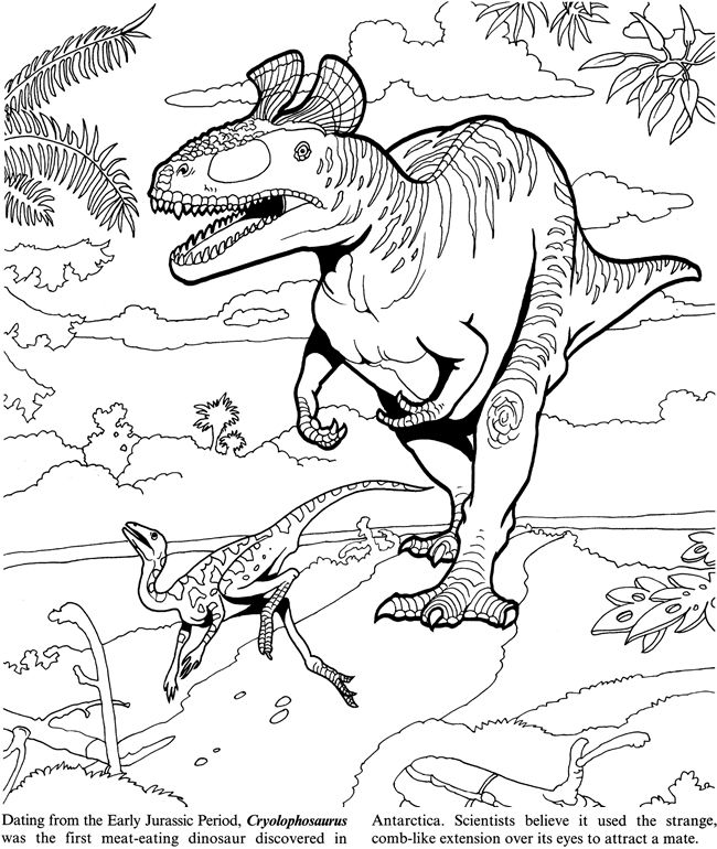 Dinosaurs-Coloring-1 Dinosaurs Coloring 1