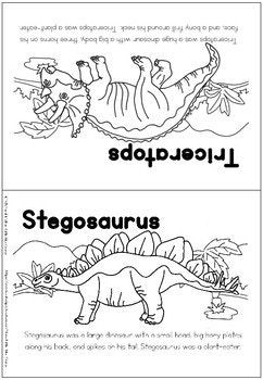Dinosaurs coloring booklet
