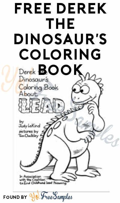 FREE Derek the Dinosaur’s Coloring Book