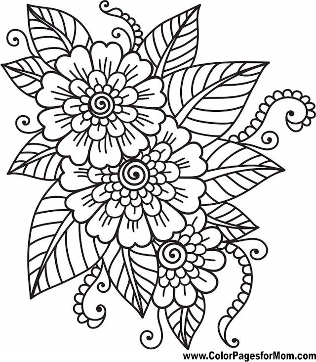 Flower-Coloring-Page-41 Flower Coloring Page 41