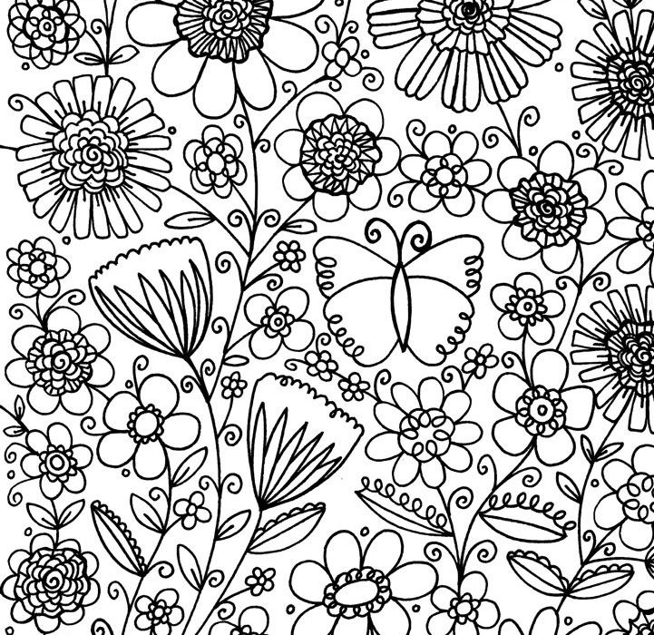 Flower Garden Free Pattern Download Wallpaper
