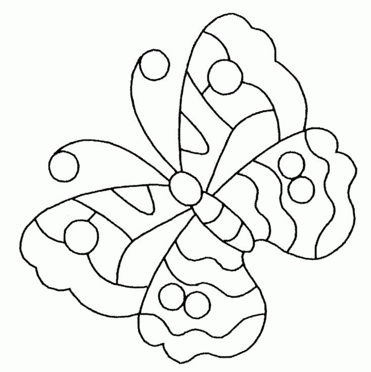Free Butterfly Coloring Page & Coloring Book Wallpaper