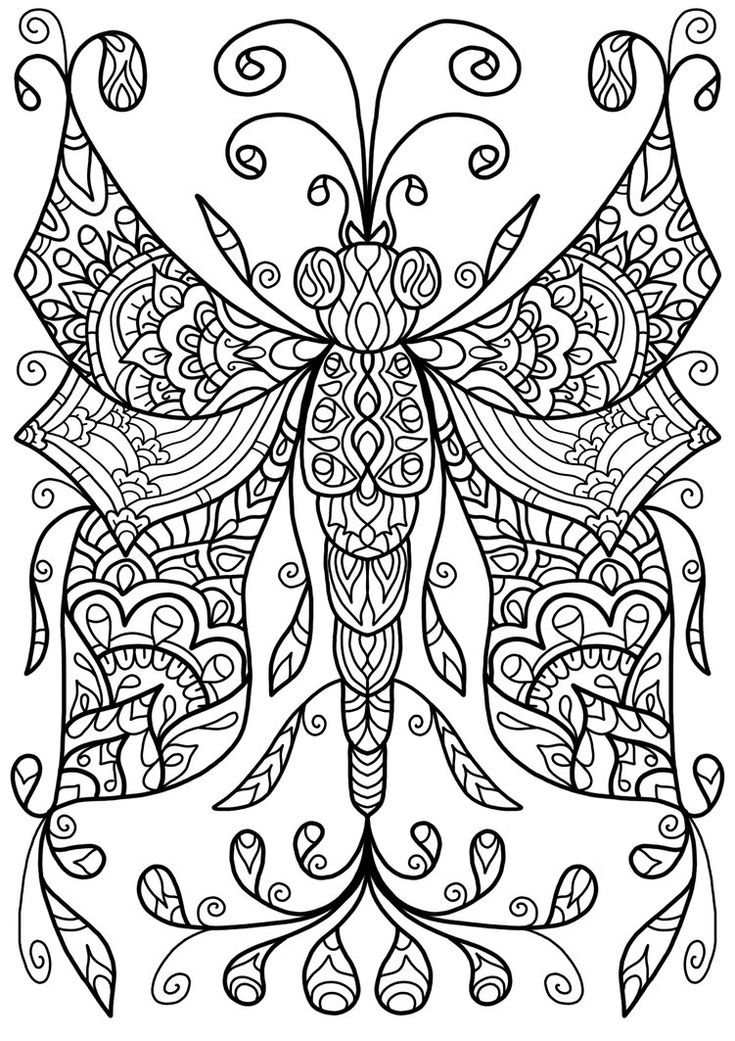 Free Colouring Page – Dragonfly Thing by WelshPixie on DeviantArt