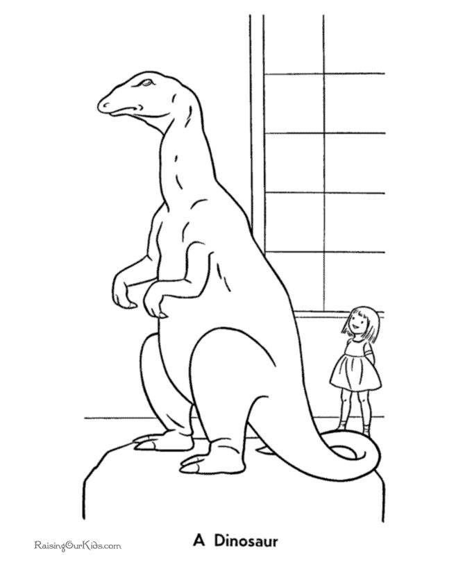 Free Dinosaur Coloring Page