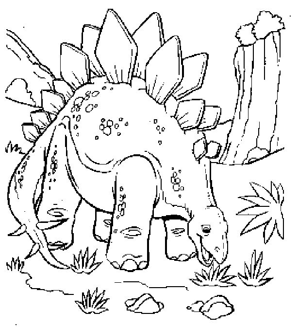 Free Dinosaur Coloring Pages For Kids Wallpaper