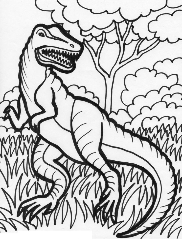 Free-Dinosaur-Coloring-Pages-for-Kids-Learning-Printable Free Dinosaur Coloring Pages for Kids | Learning Printable