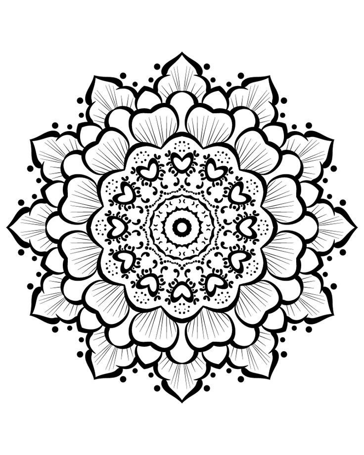Free Mandala coloring page