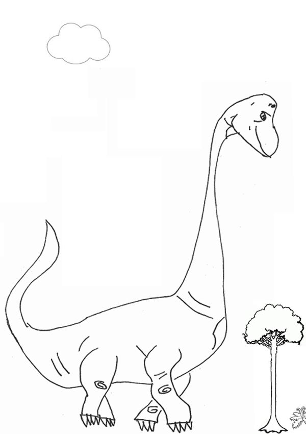 Free-Online-Brachiosaurus-Colouring-Page-Kids-Activity-Sheets-Dinosaur Free Online Brachiosaurus Colouring Page - Kids Activity Sheets: Dinosaur Colouring Pages