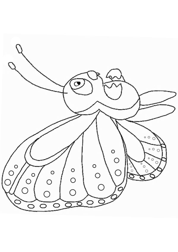 Free-Online-Printable-Kids-Colouring-Pages-Little-Butterfly-Colouring Free Online Printable Kids Colouring Pages - Little Butterfly Colouring Page