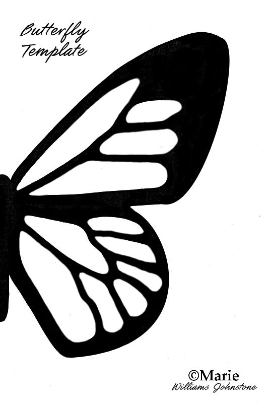 Free-Printable-Butterfly-Silhouette-Template Free Printable Butterfly Silhouette Template