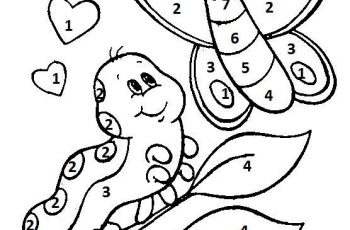 Free Printable Color by Number Coloring Pages - TSgos.com