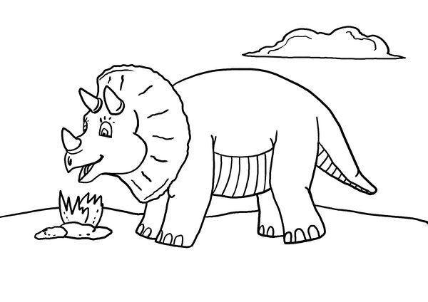 Free-Printable-Dinosaur-Coloring-Page Free Printable Dinosaur Coloring Page