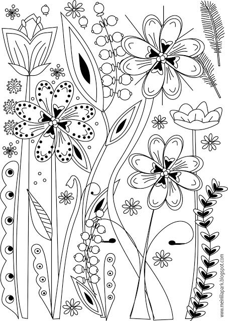 Free-printable-flower-coloring-page-ausdruckbare-Ausmalseite-freebie Free printable flower coloring page - ausdruckbare Ausmalseite - freebie