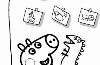 George Dinosaur coloring page - TSgos.com