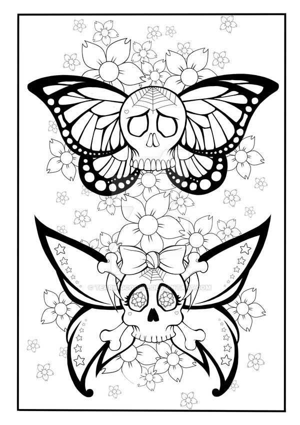 Image result for just add ink tattoo coloring book pages