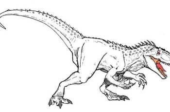 jurassic world indominus rex dinosaur coloring page tsgos com tsgos com